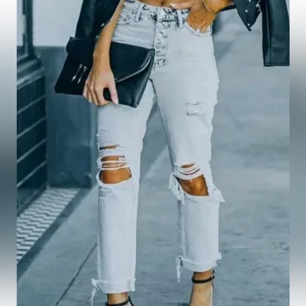 VERVET DENIM WASHED GRAY EMMA MOM JEANS SIZE 27 (Vici Collection)